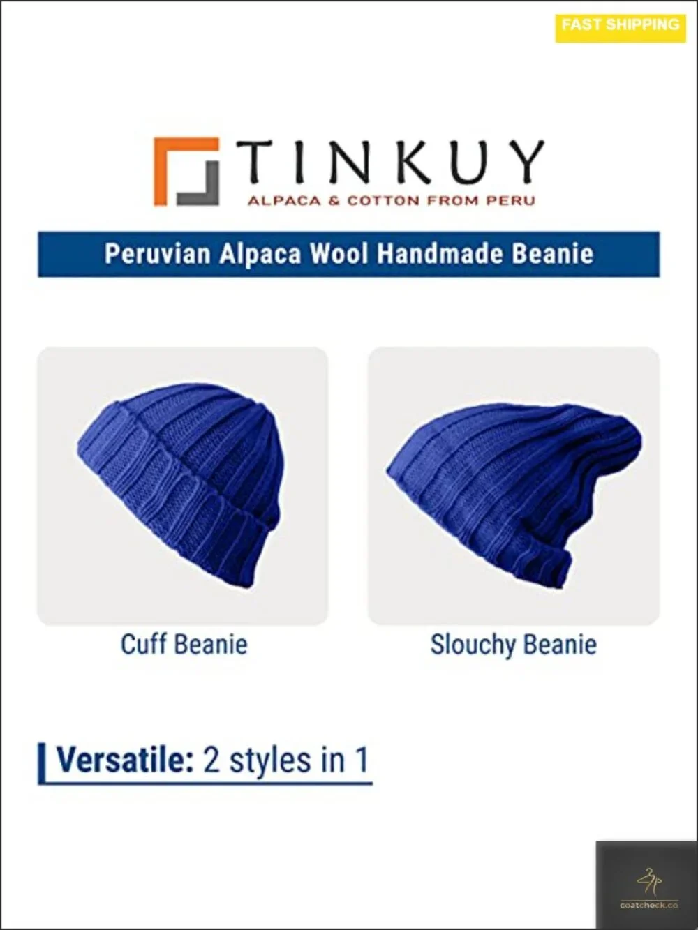 Unisex Alpaca Wool Knit Beanie Hat, Infinity Cowl Scarf & Mittens Set - Winter